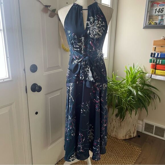 Rachel by Rachel Roy Claudette Tie Front Sleeveless Women’s Midi Dress (Size 0) - Picture 3 of 12